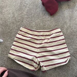 Casual Striped Athletic Shorts for Women